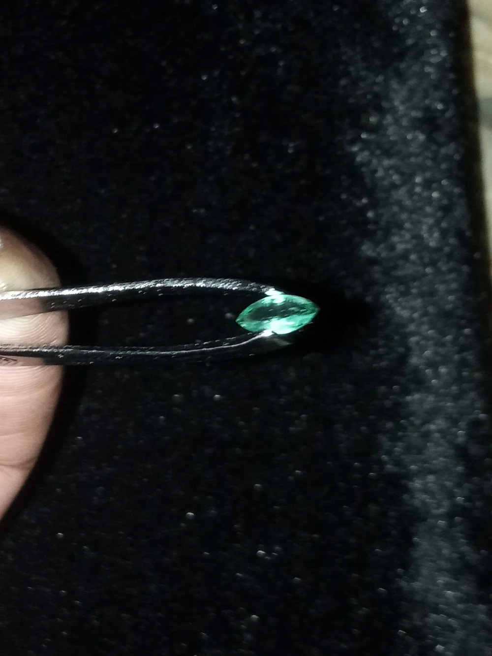 Beautiful Natural 1.0ct Green Marquise Zambian Emerald